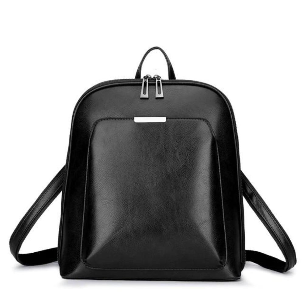 Klassischer Doppel-Zip-Rucksack - Elegantes Design