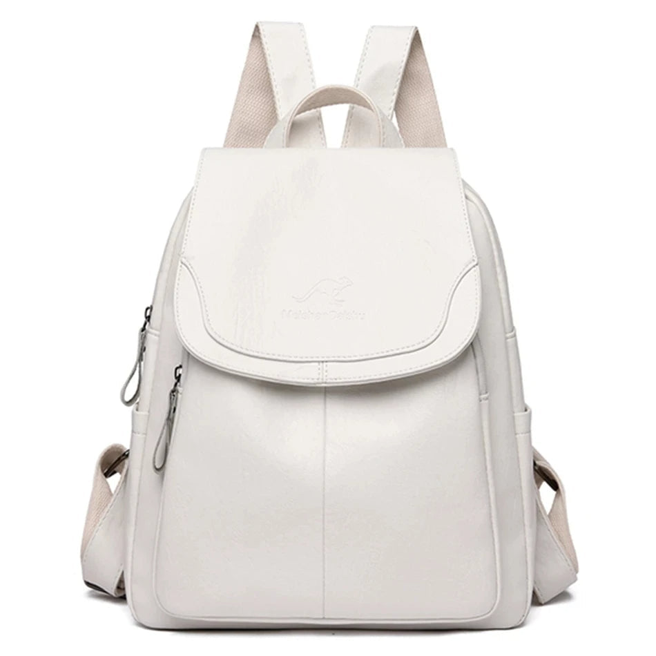 Olivia - Sicherer Leder Rucksack