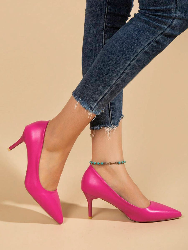 Camila – Zweifarbige Schnalle Slingbacks