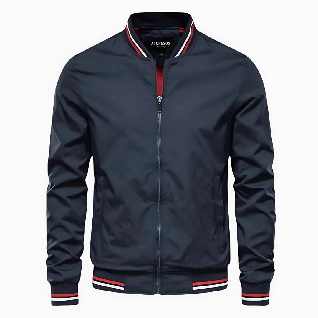 Maverick™ - Stilvolle Gestreifte Bomberjacke
