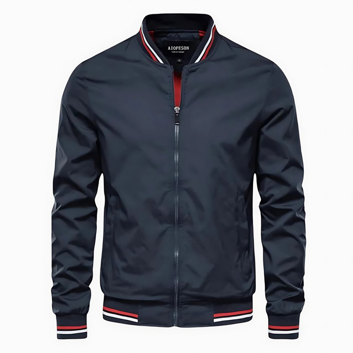 Maverick™ - Stilvolle Gestreifte Bomberjacke