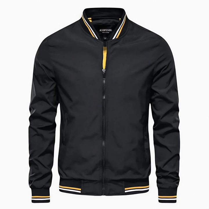 Maverick™ - Stilvolle Gestreifte Bomberjacke