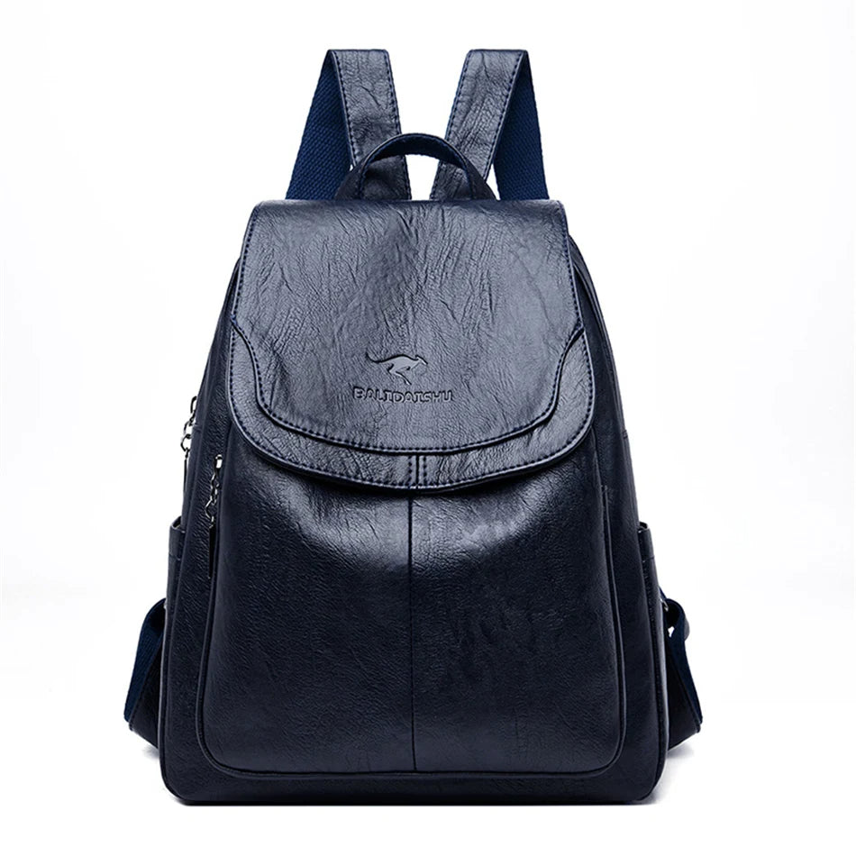 Olivia - Sicherer Leder Rucksack