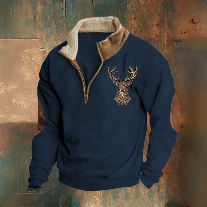 Laurent | Pullover mit Viertelreißverschluss