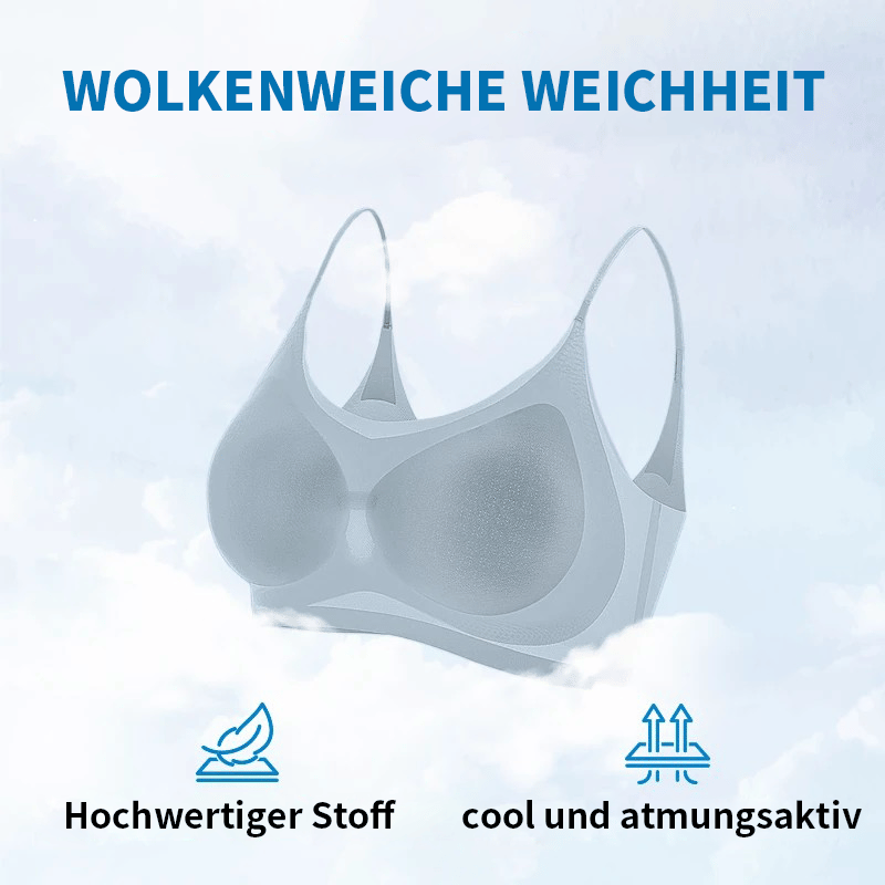 Nahtloser & ultradünner Sommer-Komfort-BH aus Eisseide in Übergröße