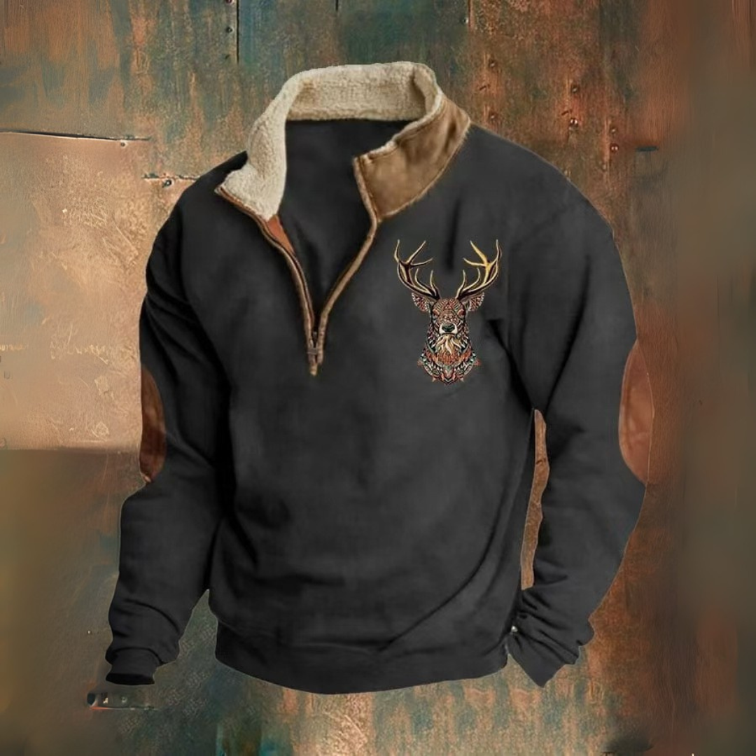 Laurent | Pullover mit Viertelreißverschluss