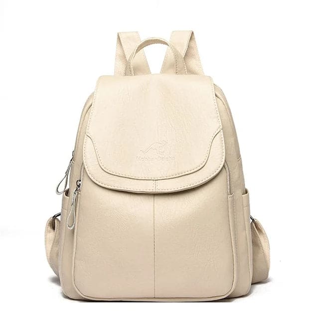 Olivia - Sicherer Leder Rucksack