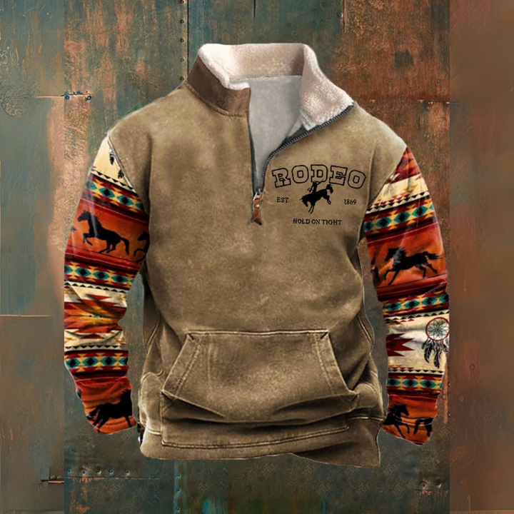 Rodeo - Retro Zip-Pullover
