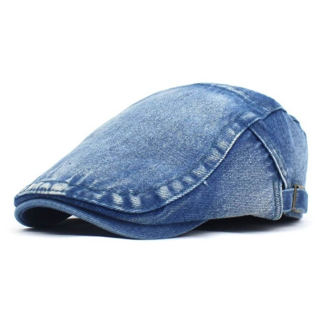 Gewaschene Denim Schirmmütze | LOGAN