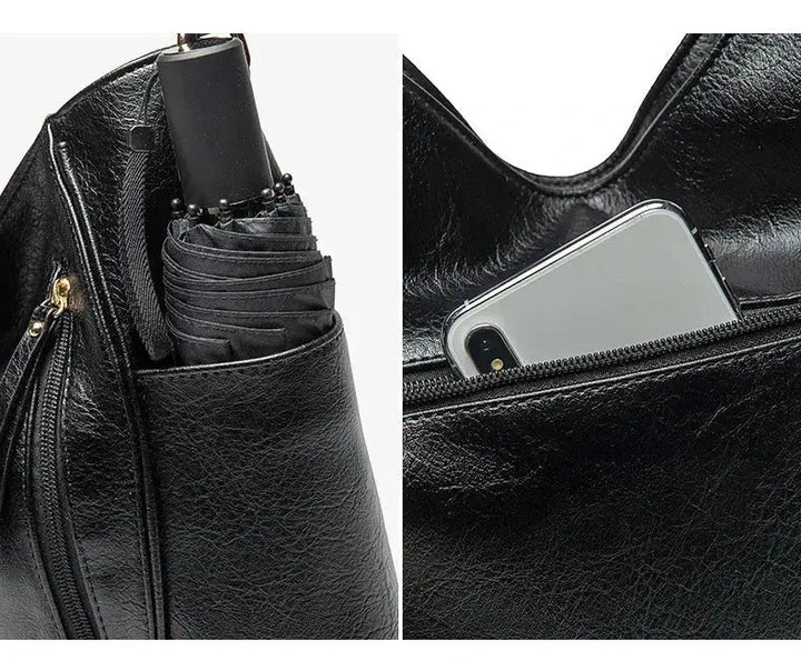 Blanches Eleganz | Luxuriöse Lederhandtasche