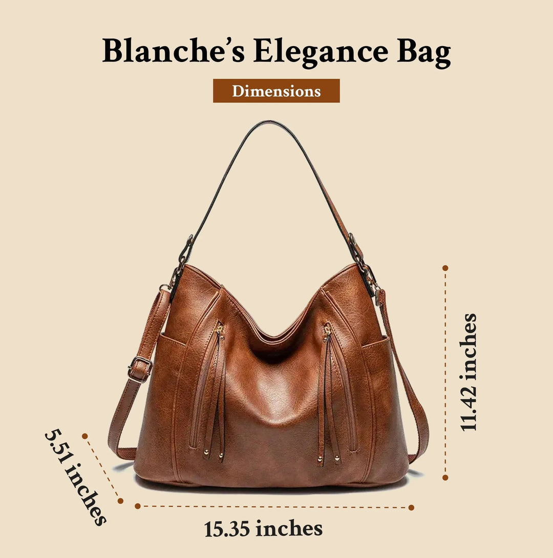 Blanches Eleganz | Luxuriöse Lederhandtasche
