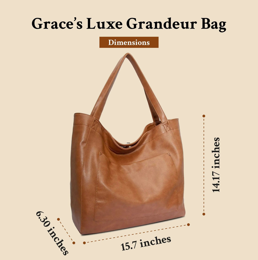 Graces Luxe Grandeur | Weiche Leder Schultertasche