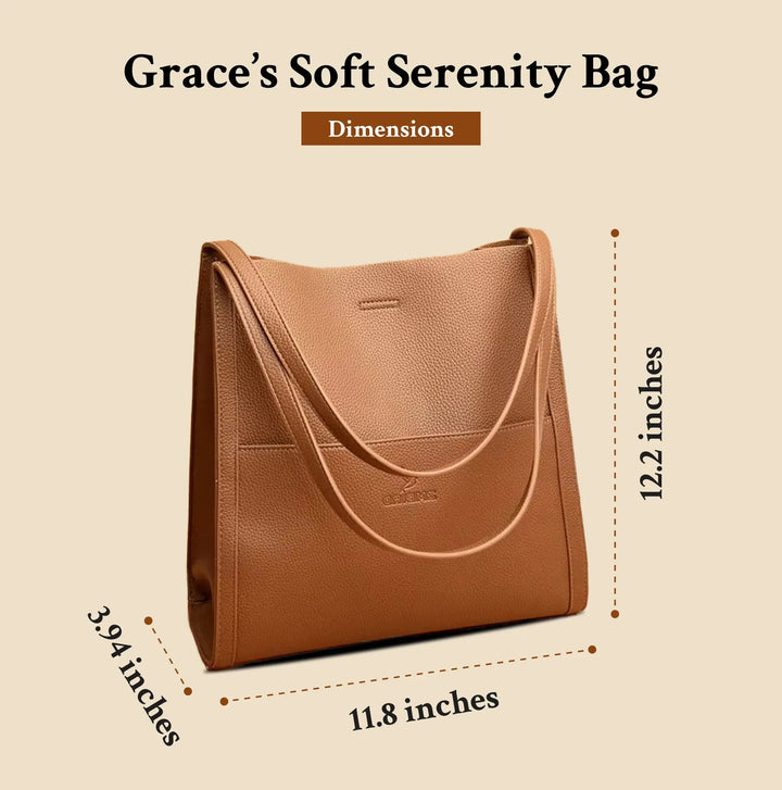 Graces Sanfte Gelassenheit | Designer Leder Crossbody Tote