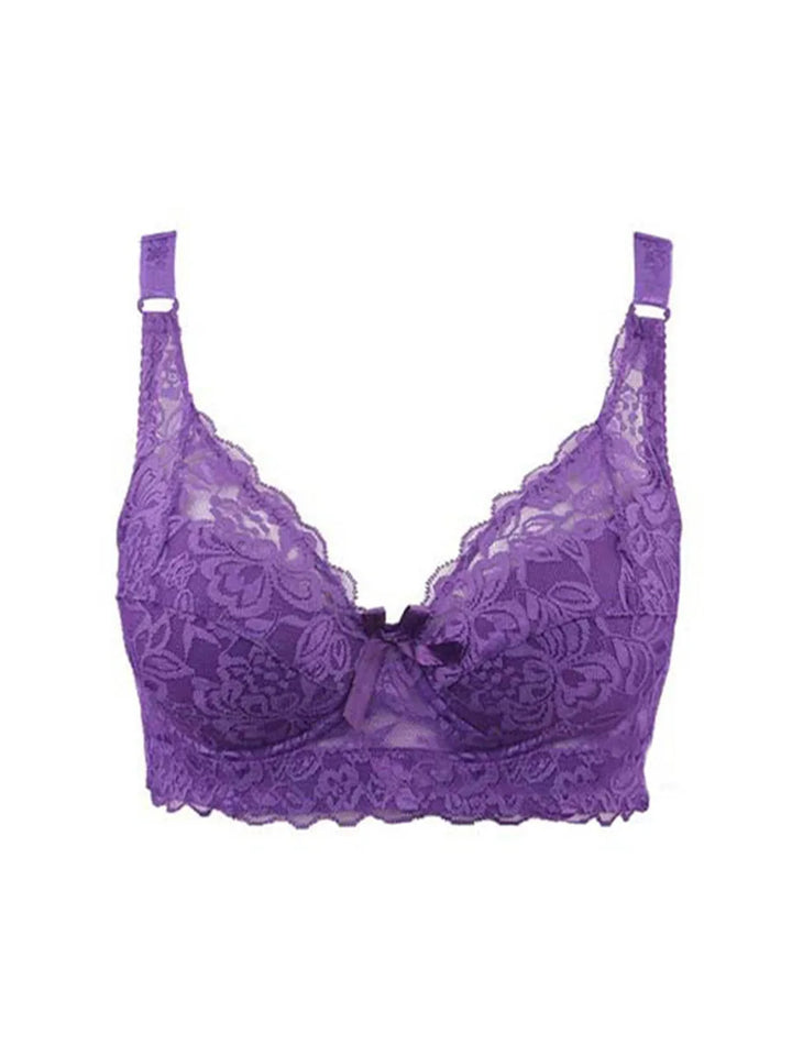 THARAH VIOLETTA – Spitze-Bralette mit Bügel & Stickerei