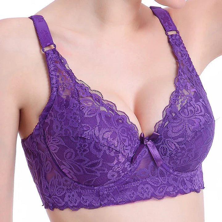 THARAH VIOLETTA – Spitze-Bralette mit Bügel & Stickerei