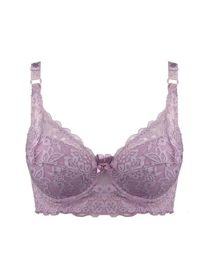 THARAH VIOLETTA – Spitze-Bralette mit Bügel & Stickerei