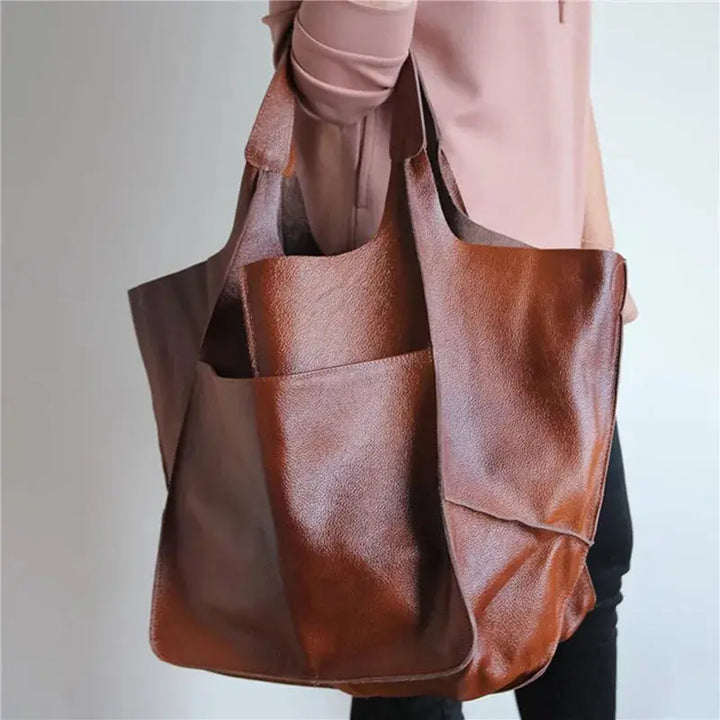 Lauras zeitlose Anziehung | Vintage-Lederhandtasche