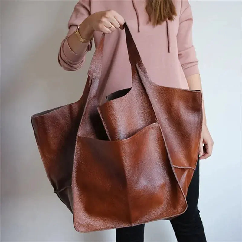 Lauras zeitlose Anziehung | Vintage-Lederhandtasche