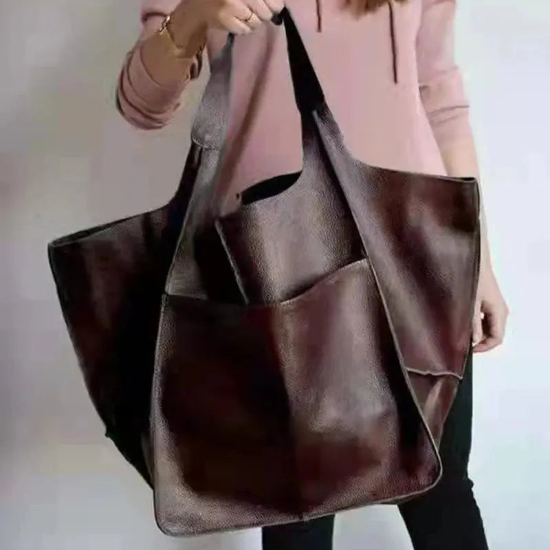 Lauras zeitlose Anziehung | Vintage-Lederhandtasche