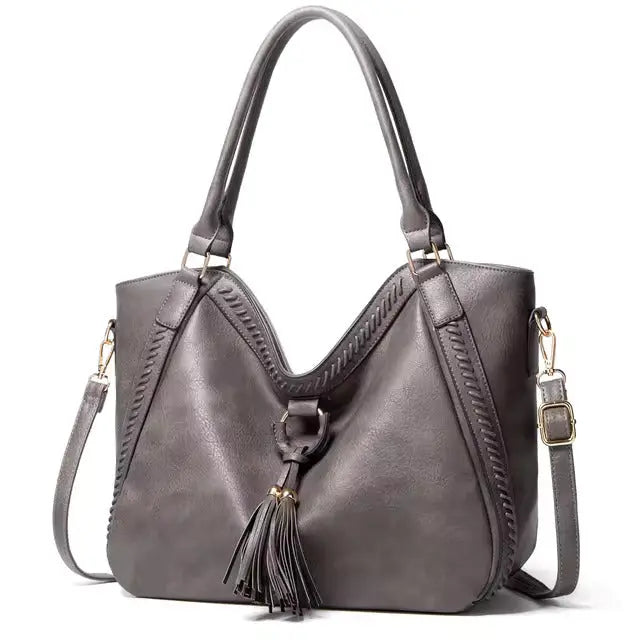 Nellies elegante Raffinesse | Leder Schultertasche