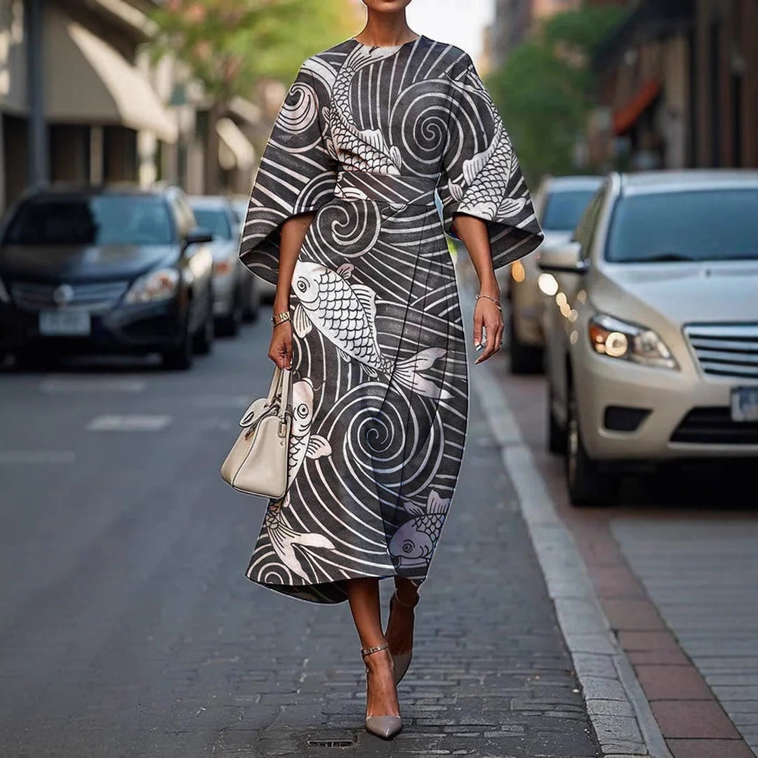 Melody™ - Elegantes Kleid mit Rundhalsausschnitt