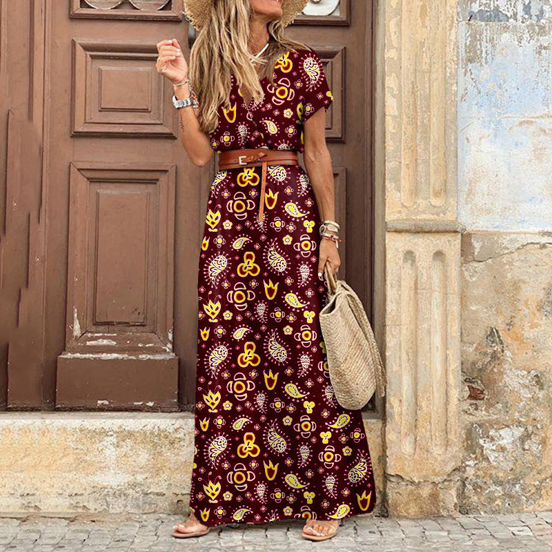 Luna | Elegantes Bohemian Maxi-Kleid