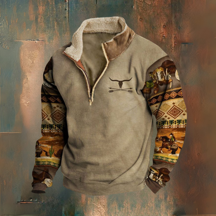 Leon - Vintage Zip Pullover