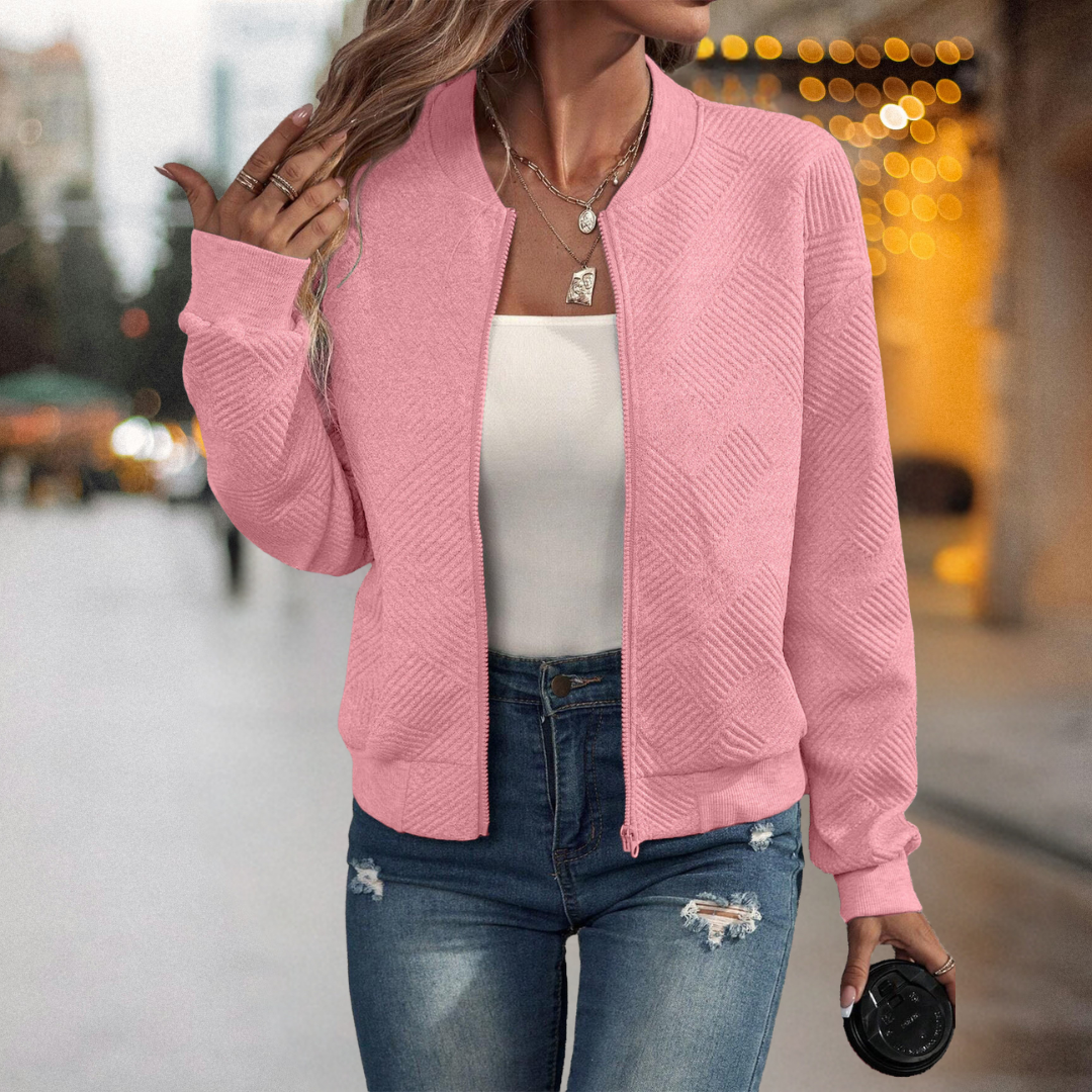 Fanny™ – Warme und Bequeme Struktur-Bomberjacke