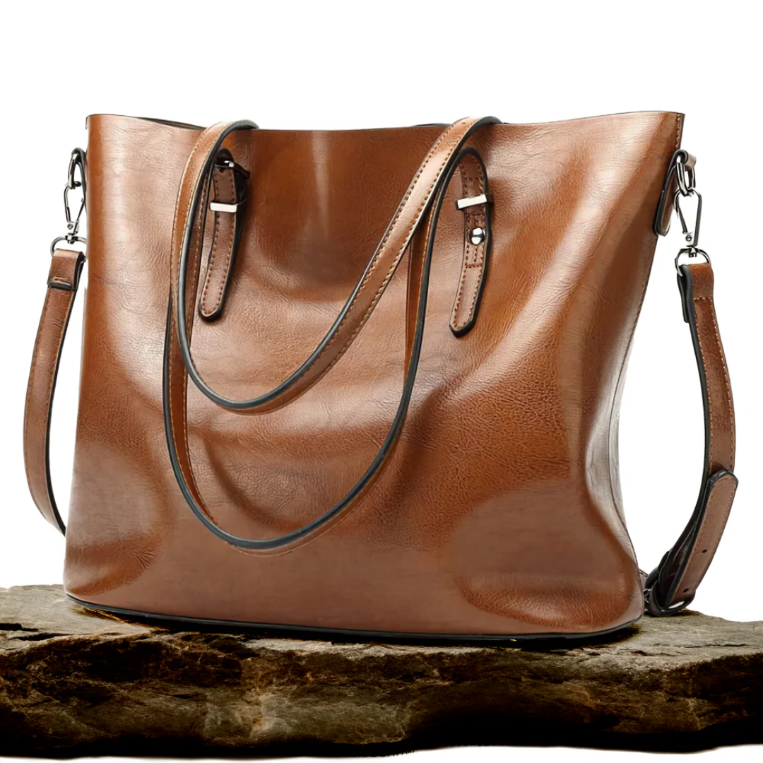 Francisca | Vintage Leder Schultertasche