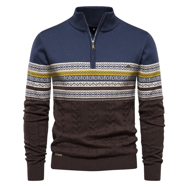 Lennox Fair Isle Zip-Pullover