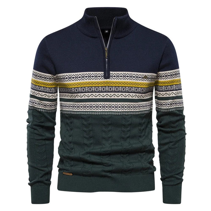 Lennox Fair Isle Zip-Pullover