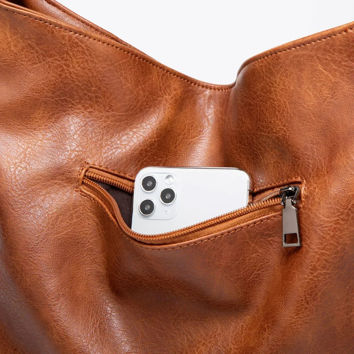 Sophia | Lässige Lederhandtasche