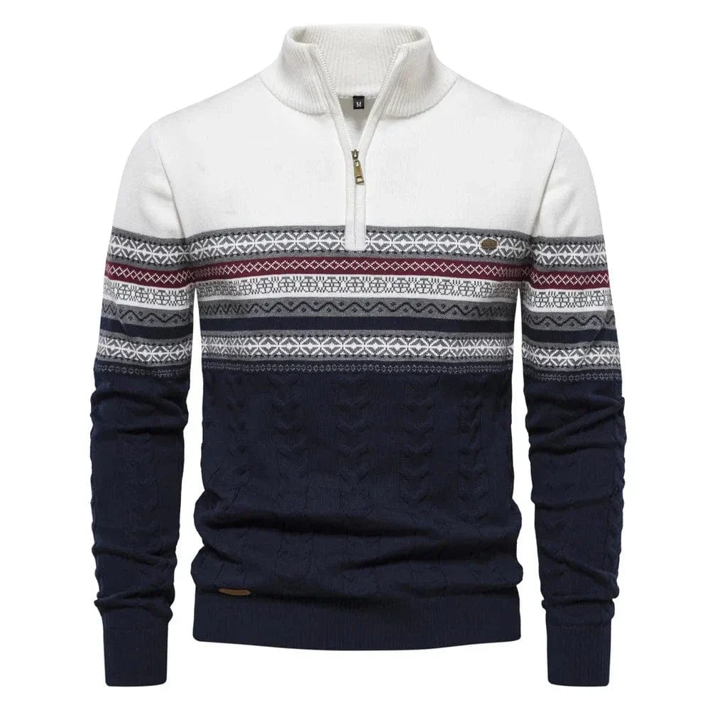 Lennox Fair Isle Zip-Pullover