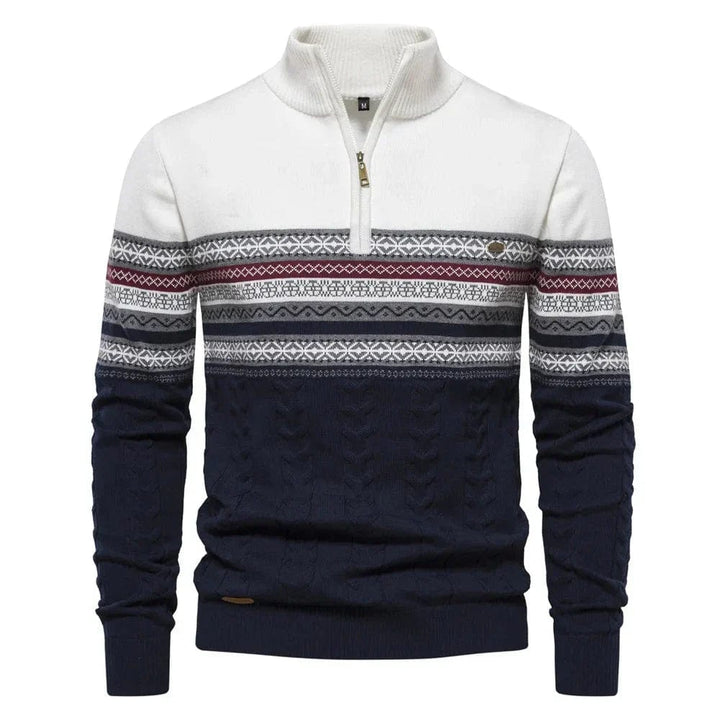 Lennox Fair Isle Zip-Pullover