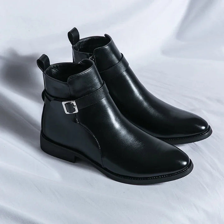 Sergio Echtes Leder Chelsea Boots