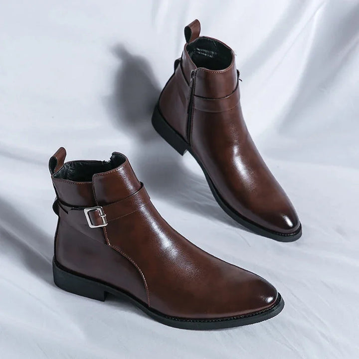 Sergio Echtes Leder Chelsea Boots