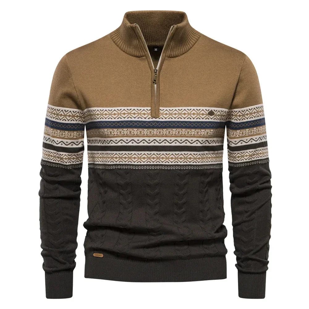 Lennox Fair Isle Zip-Pullover