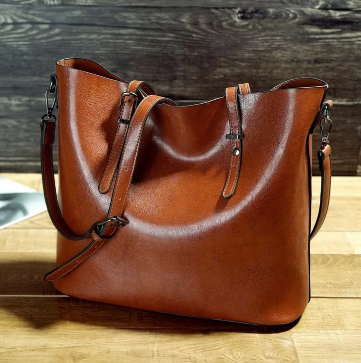 Francisca | Vintage Leder Schultertasche