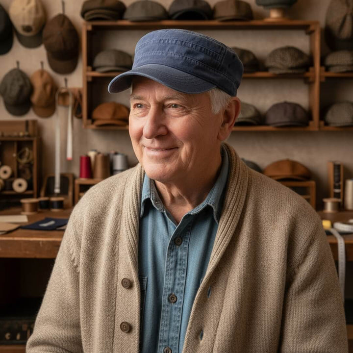 Gewaschene Baumwoll-Cap Cadet | DENVER