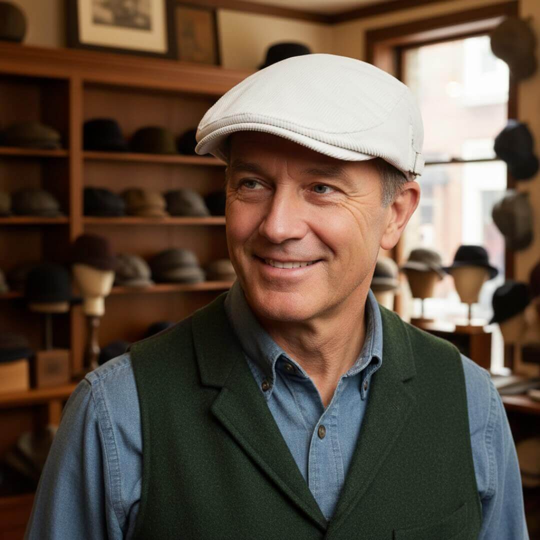 Hut in hellerock mit geradem Schirm | ZION