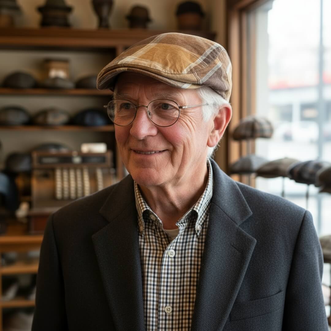 Tweed Baumwoll Schirmmütze | SCRANTON