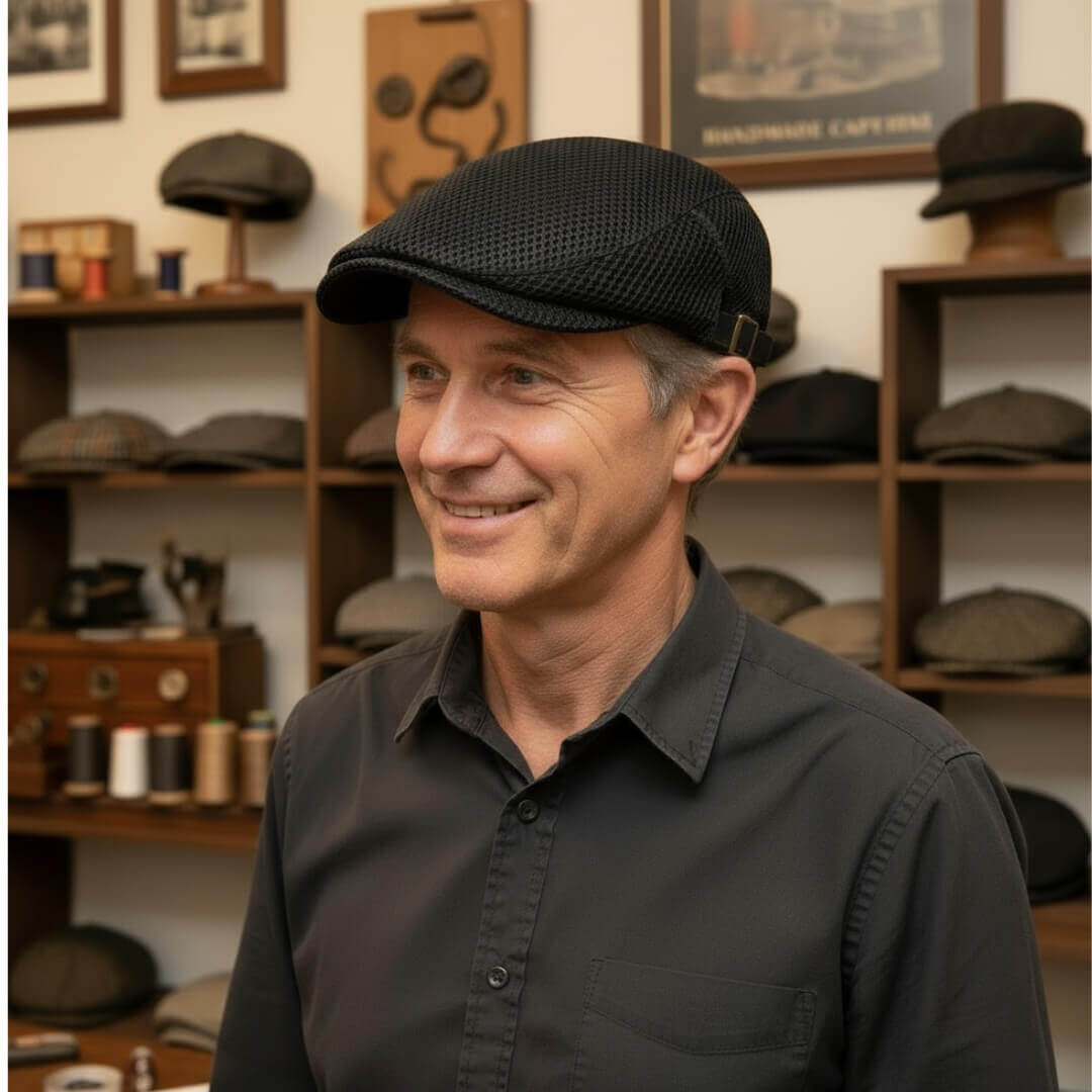 Mehrfarbige Acryl-Mesh-Flachkappen