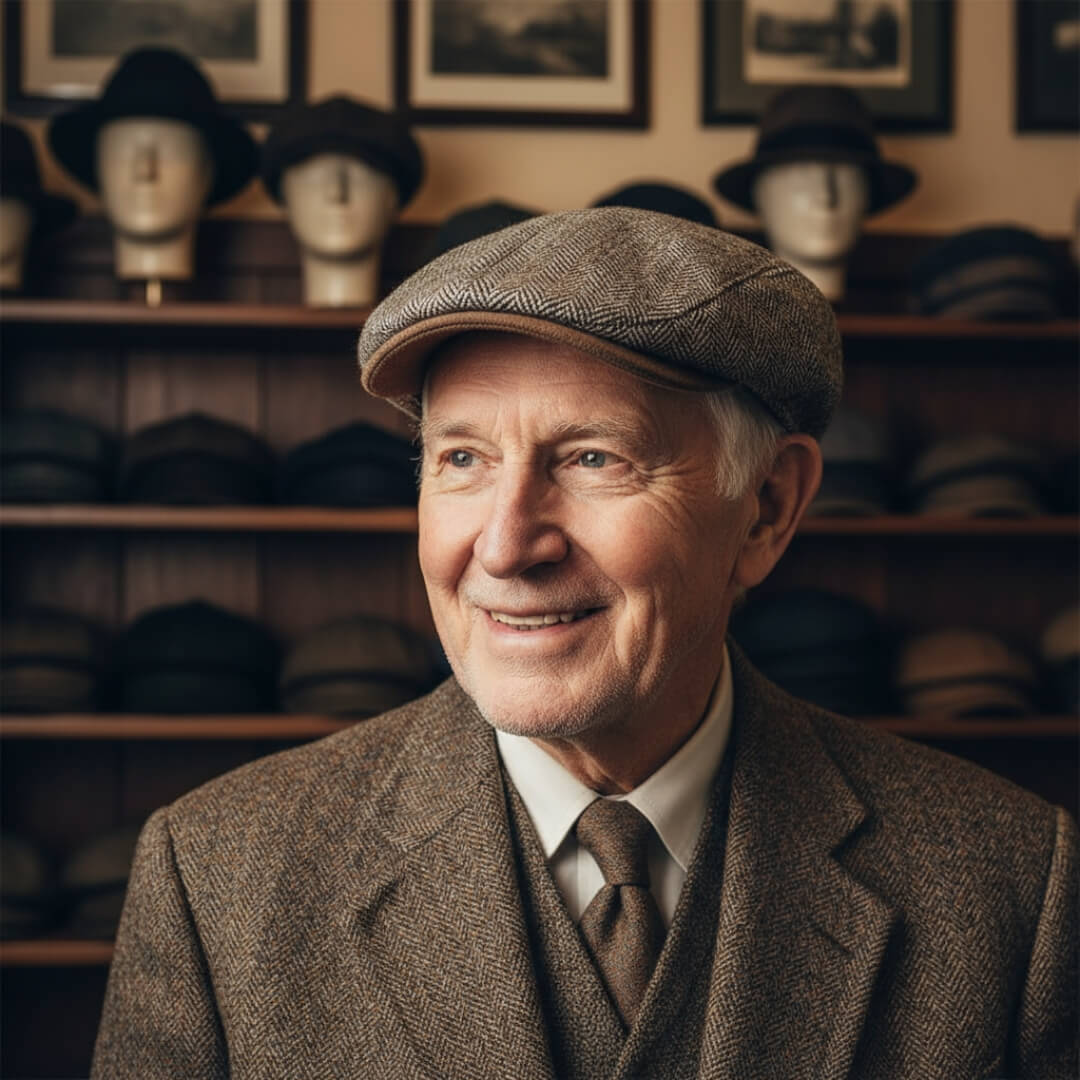 Baumwoll-Herringbone Ivy Hut | ROM