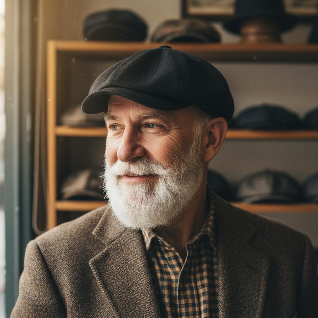 Gewebte Tweed Newsboy-Cap | OSLO