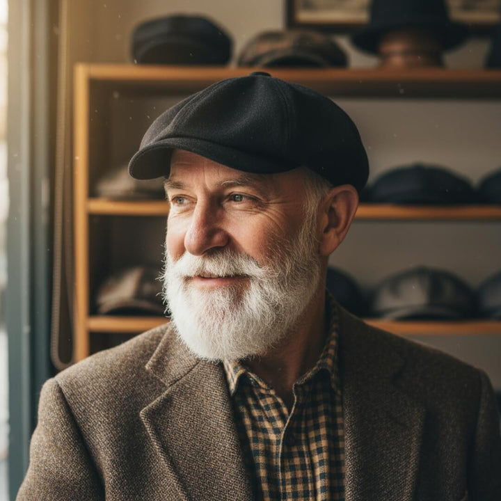 Gewebte Tweed Newsboy-Cap | OSLO