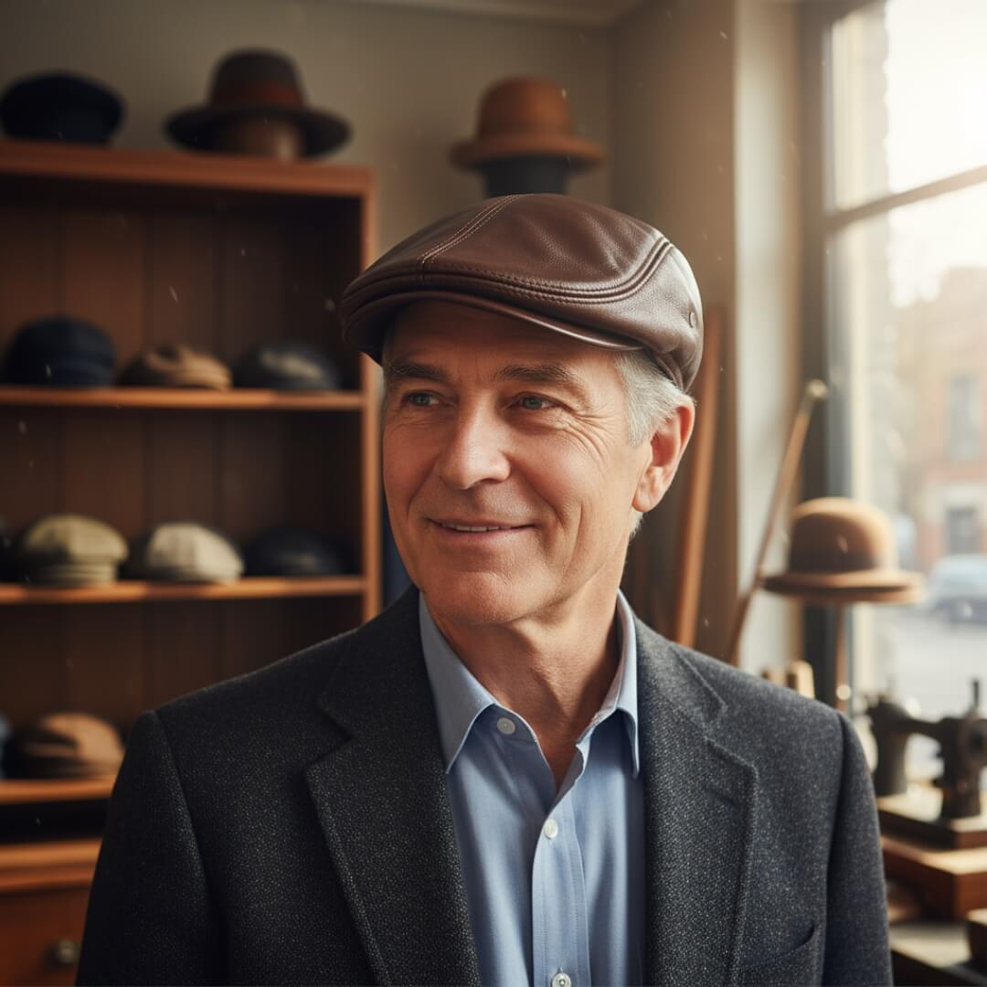 Läder Ivy-Cap | TURIN