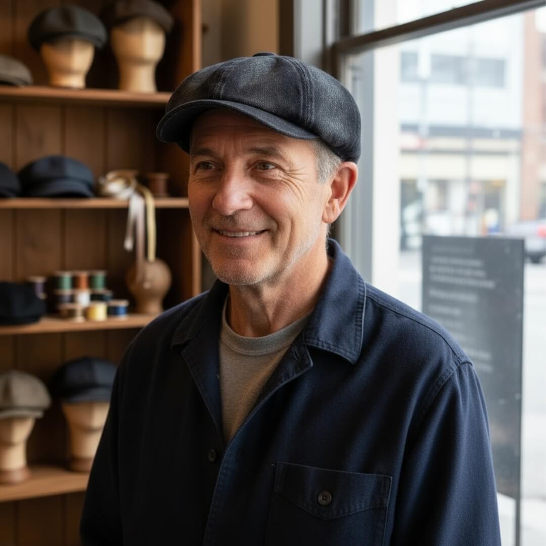 Denim Newsboy-Caps | LUZERN