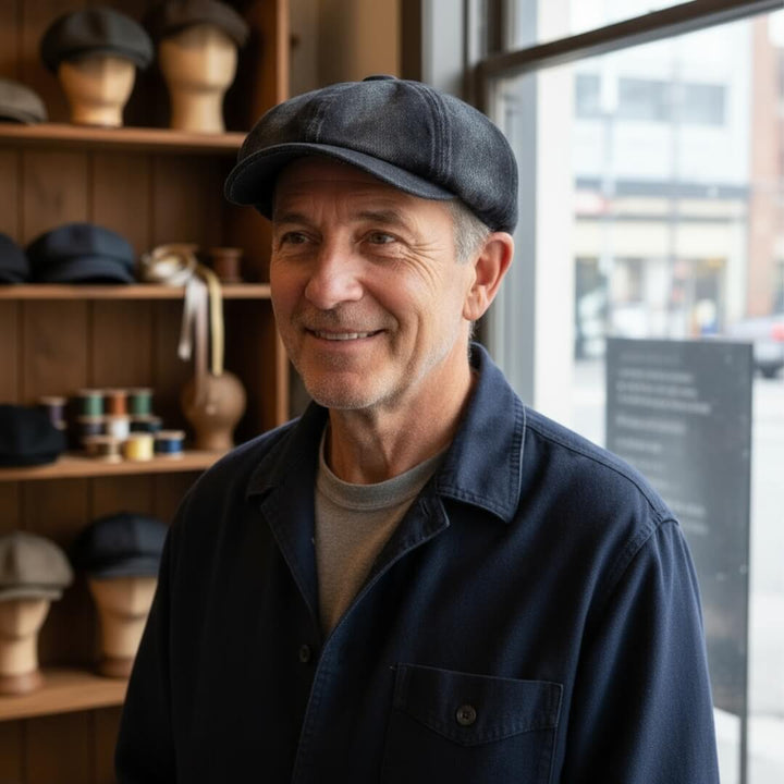 Denim Newsboy-Caps | LUZERN