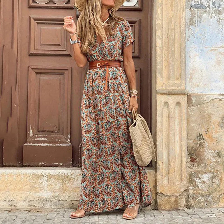 Luna | Elegantes Bohemian Maxi-Kleid