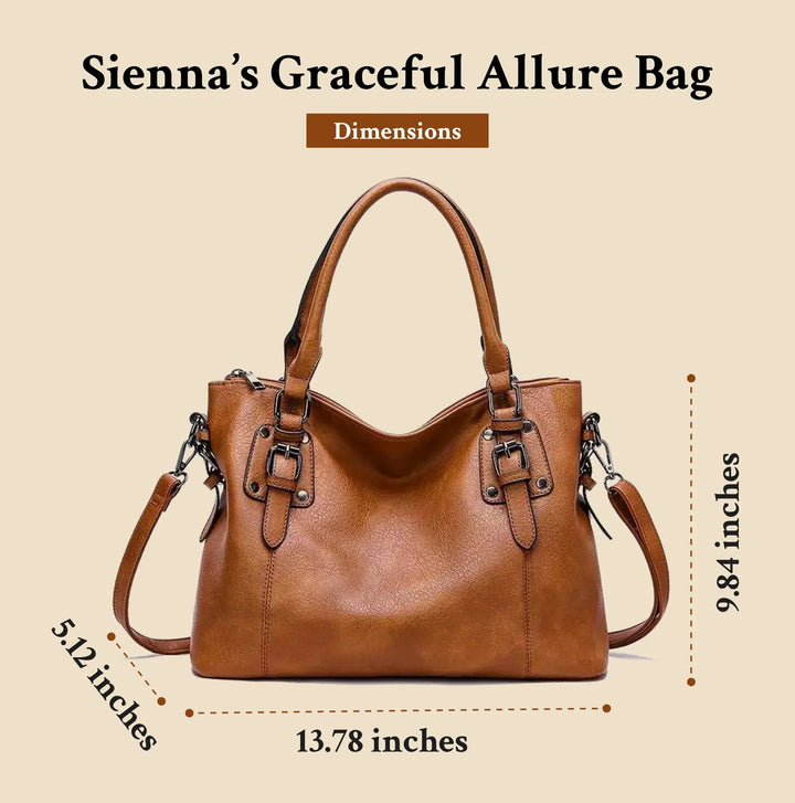 Siennas Anmutige Anziehung | Elegante Leder Schultertasche